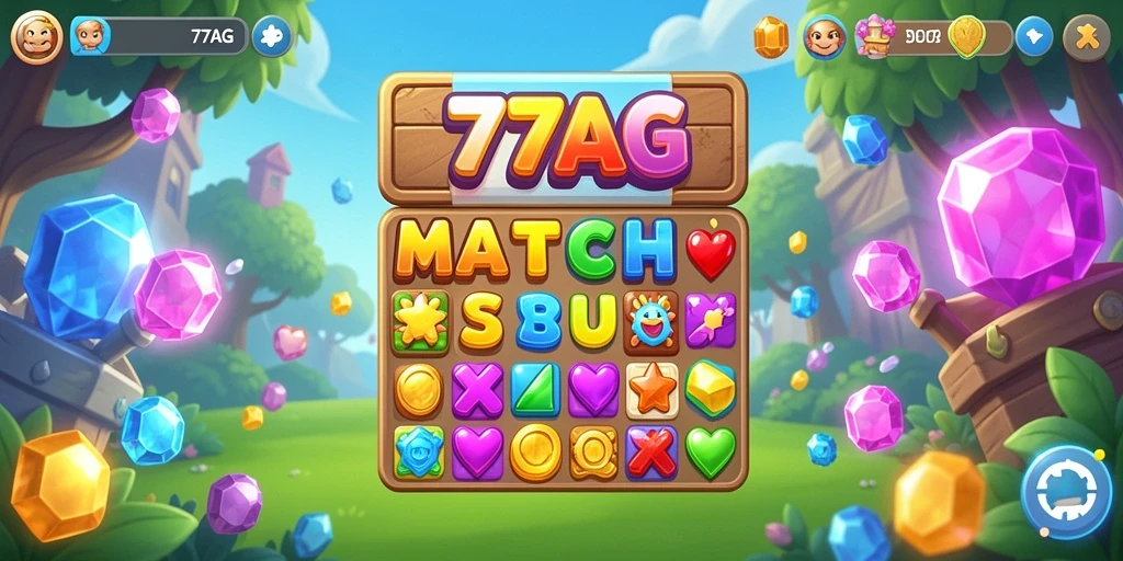 Gameplay seru dan tantangan menarik dalam 77AG Match-3.