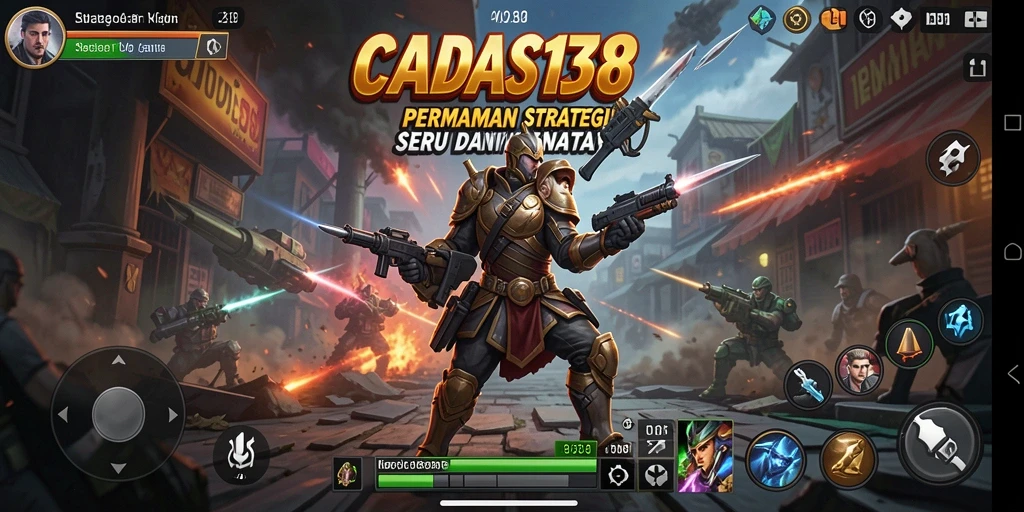 Tampilan gameplay strategi menegangkan di CADAS138