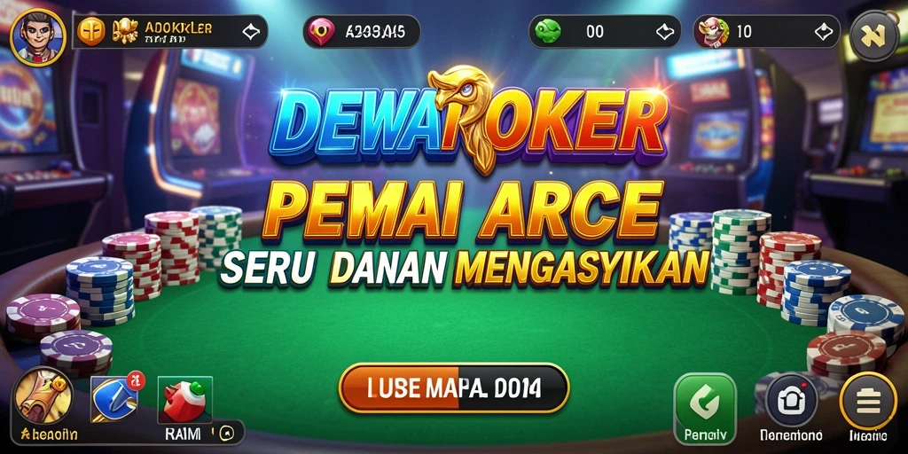 Tampilan gameplay DEWAPOKER yang dinamis dan menegangkan.