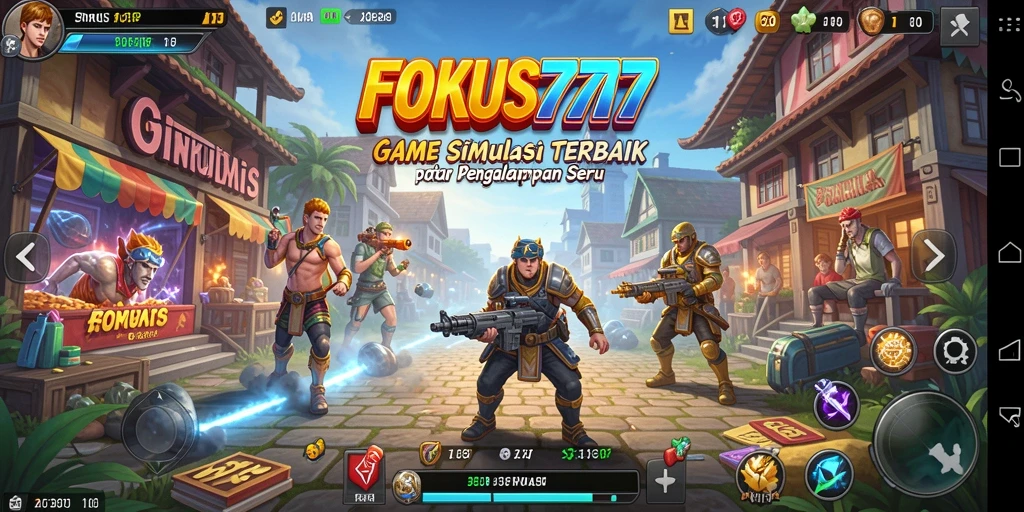 Tampilan menarik dari gameplay Simulation di FOKUS777.