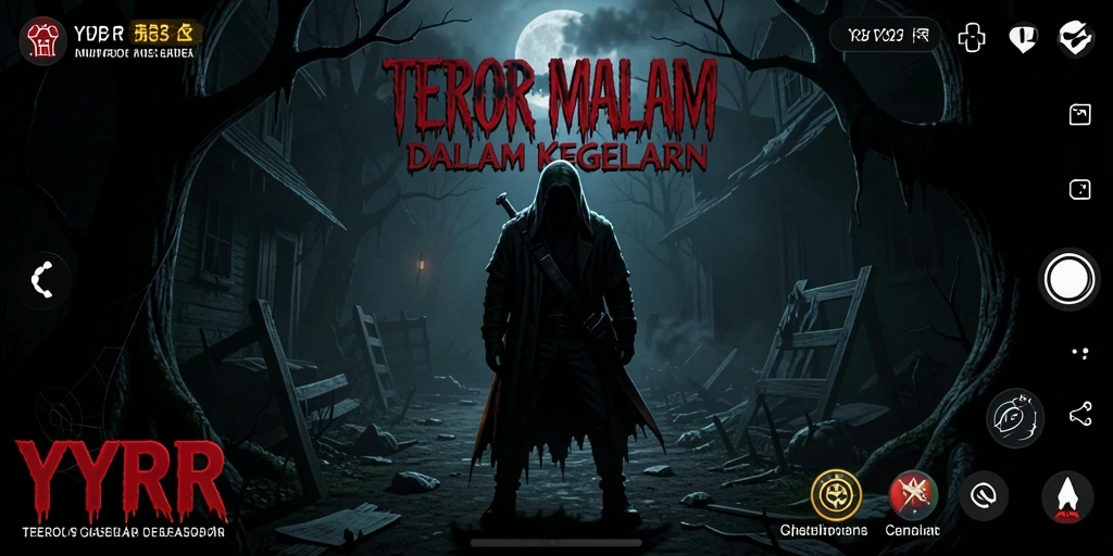 Gameplay menakutkan di dalam kegelapan yang mengintimidasi.